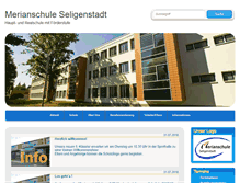Tablet Screenshot of merianschule-seligenstadt.de